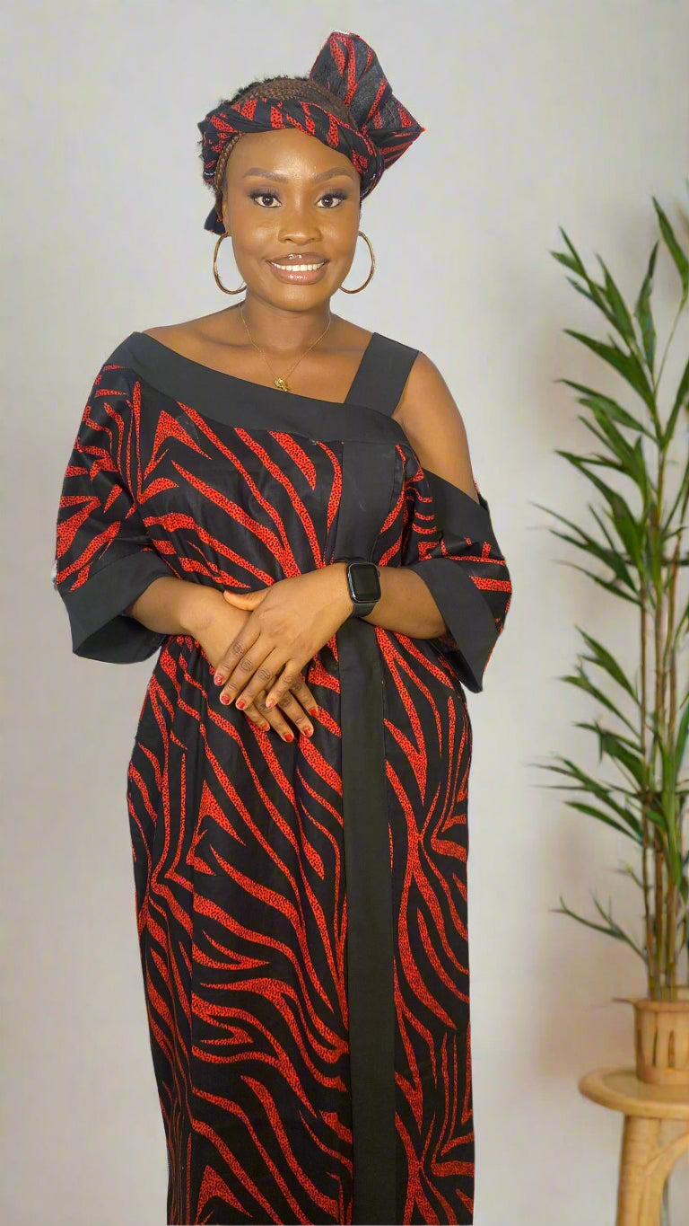 Raya Off-Shoulder Bubu Dress