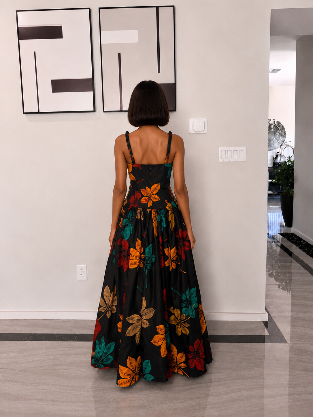 Zaria Sunset Maxi Gown