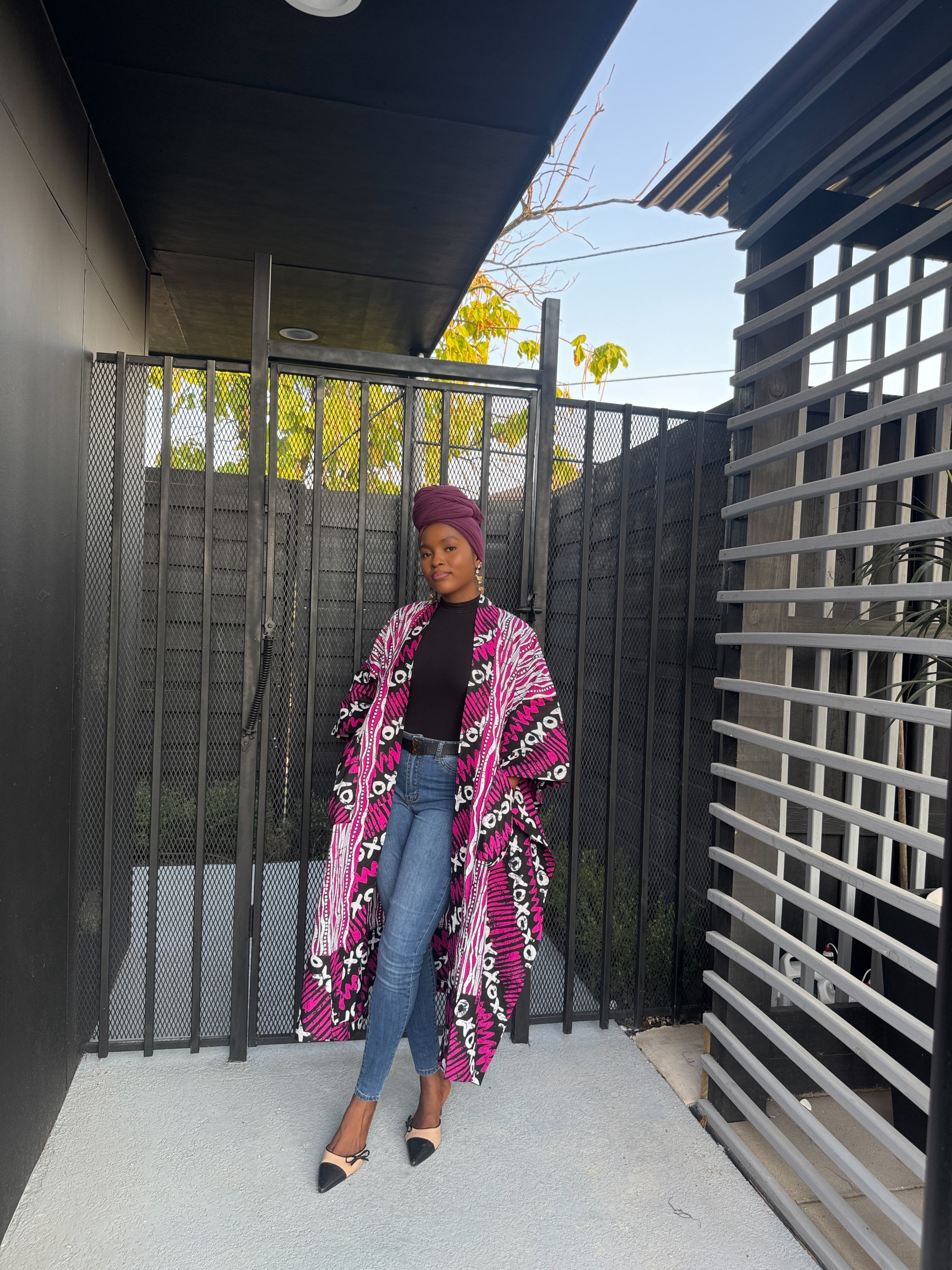 Shalewa Kimono Jacket | Afro-Modern African Fashion – Finzy Fashion