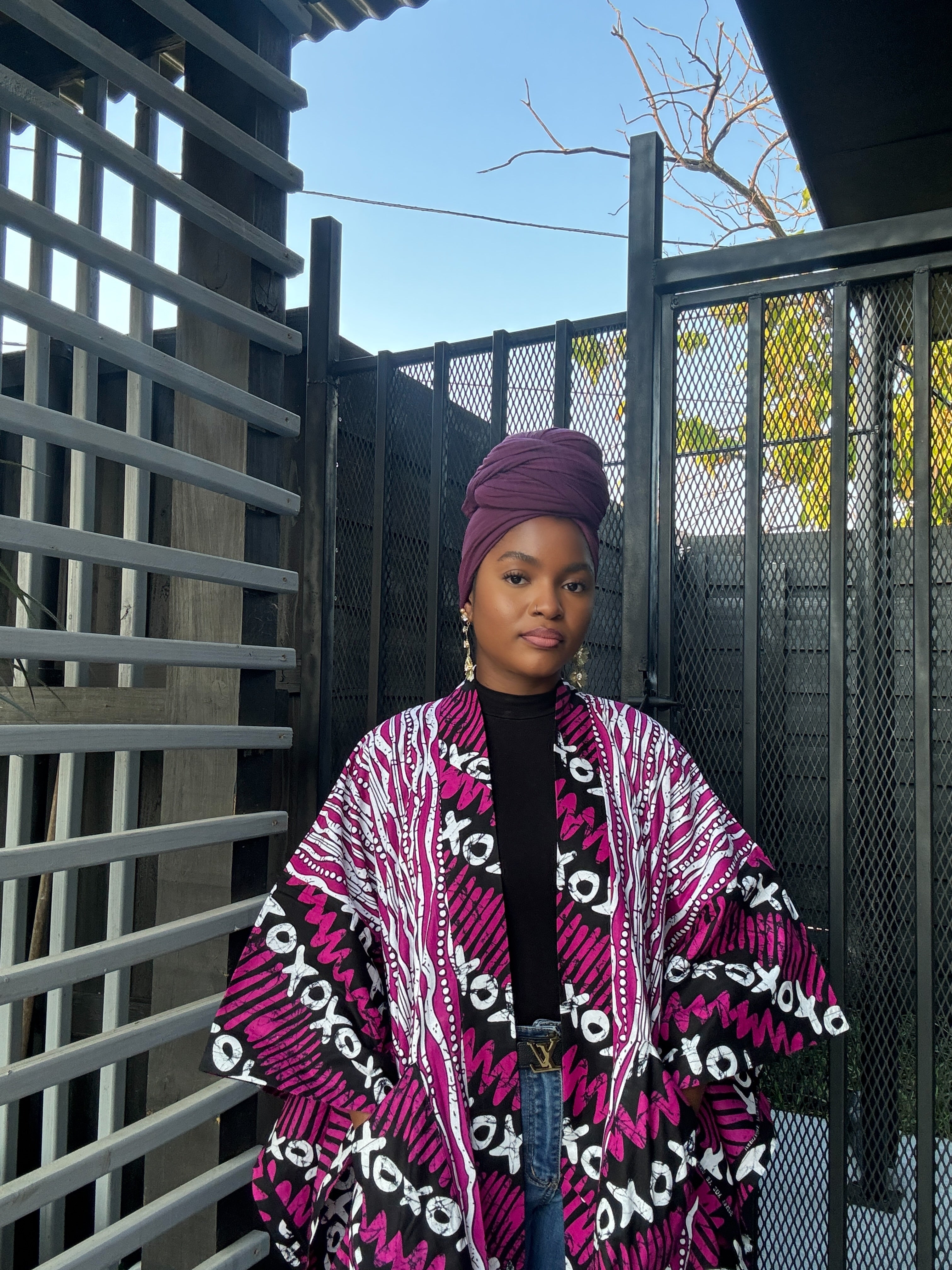Shalewa Kimono Jacket | Afro-Modern African Fashion – Finzy Fashion