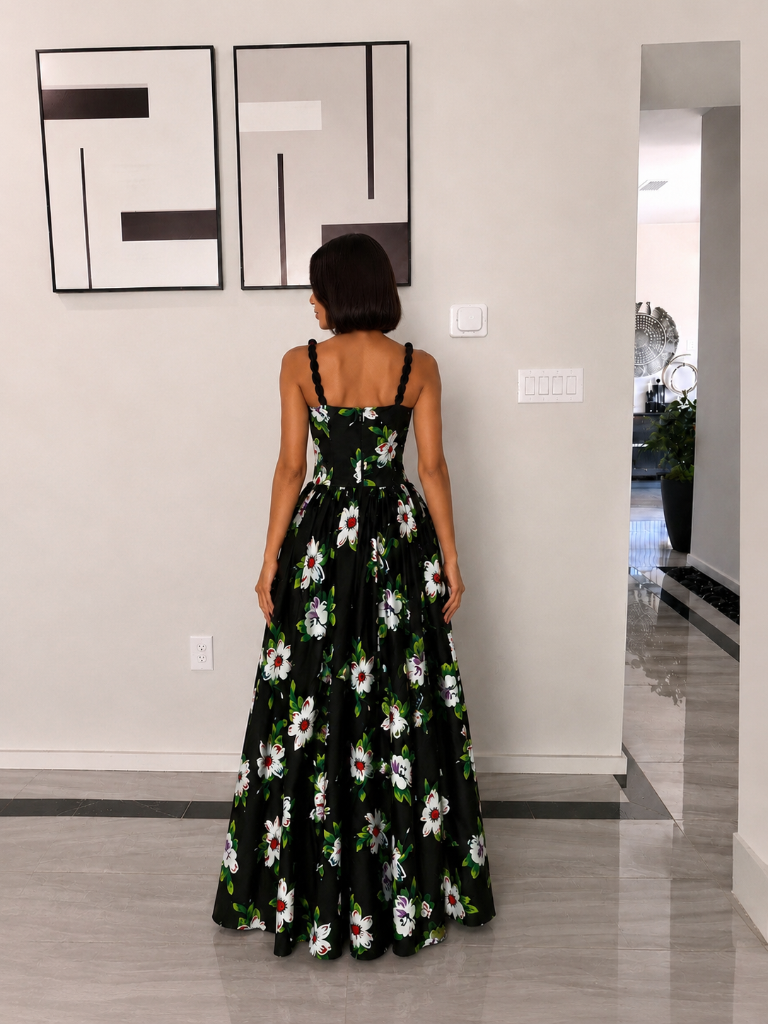 Nadia Floral Maxi Gown