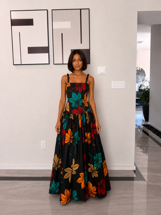 Zaria Sunset Maxi Gown